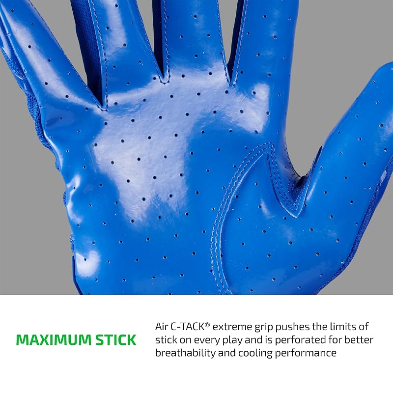 Gamer Padded Football Gloves - Cutters Royal Small Gamer 6.0