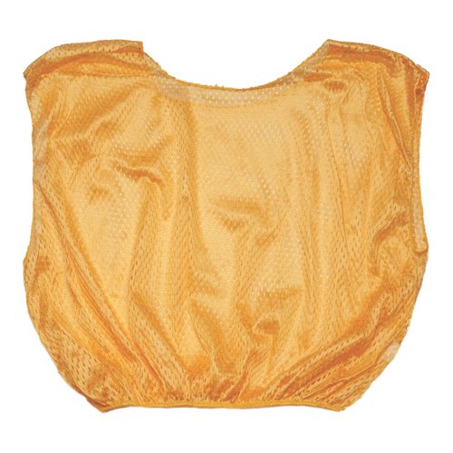 Champion Sports Youth Mesh Practice Scrimmage Vest, Gold (Pack of 12)