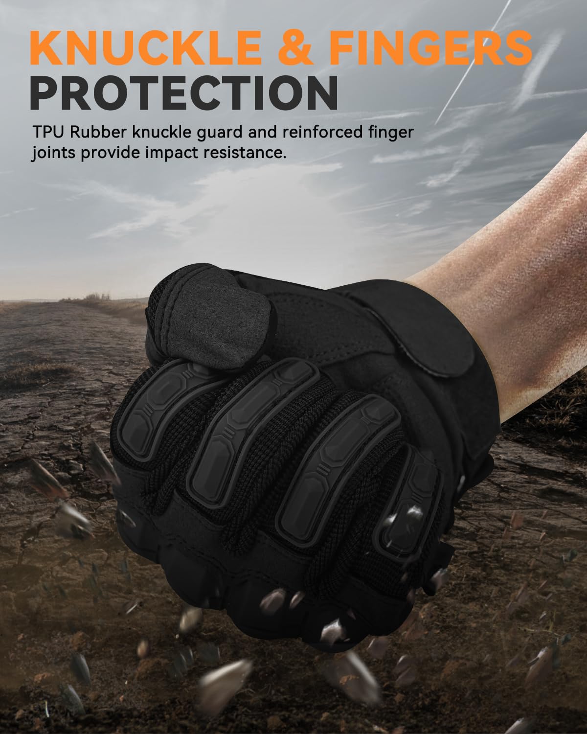 KUMGIM Tactical Gloves for Men Women, Motorcycle Gloves Touchscreen Airsoft Hunting Shooting Gloves Black Tan for Outdoor Paintball Work Motorcycle Climbing Survival Training