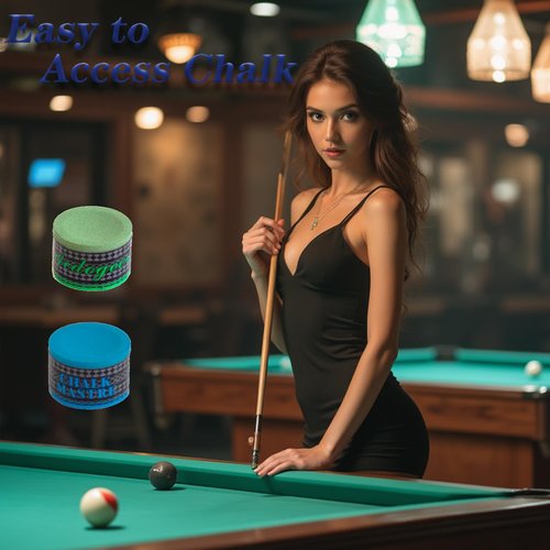 Pool Cue Chalk Round Blue Colors No-Slip Handmade Billiard Chalk Pool for Snooker Chalk Accessories