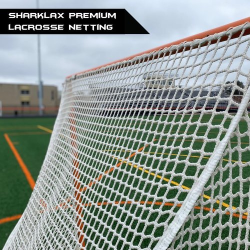 SharkLax Lacrosse Netting Replacement - Weather-Resistant Lacrosse Net for Backyard Goals, Perfect for Enhanced Gameplay and Reliable Performance (Black)