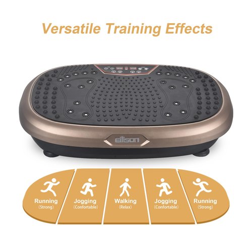 EILISON FitMax 3D XL Vibration Plate Exercise Machine - Whole Body Workout Vibration Platform w/Loop Bands - Lymphatic Drainage Machine for Weight Loss, Shaping, Wellness, Recovery