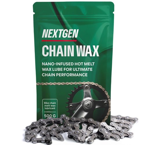 500g Hot Melt Bike Chain Lube – Paraffin Wax with Tungsten Disulfide for Smooth, Quiet Ride – Long-Lasting Bicycle & Motorcycle Chain Lube – Clean, Dry Coating for Maximum Performance