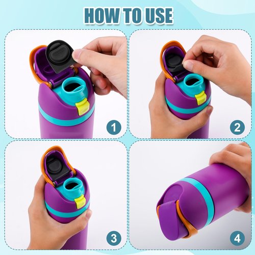8pcs Silicone Bottle Stopper for Owala FreeSip 24oz 32oz, Water Bottle Plug Mouth Lid Cap Top Seal Replacement Parts Accessories Compatible with Owala 16/19/24/32/40oz (8 Colors)