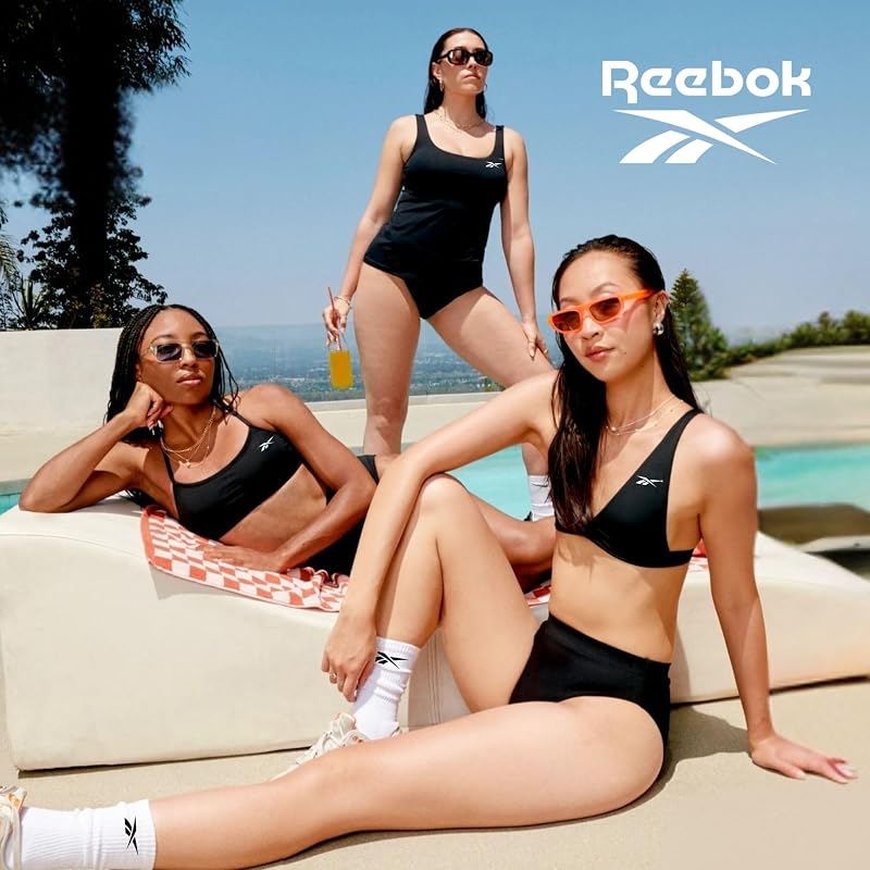 Reebok Womens Swim Skirt with Short Liner, Slate Blue Medium