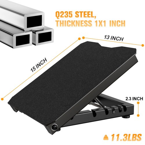 Naitesen Metal Slant Board Calf Stretcher for Squat 600lbs Weight Capacity Adjustable Incline Balance Board for Relieving Plantar Fasciitis Achilles Tendonitis Muscle Injuries Home Gym or Commercial