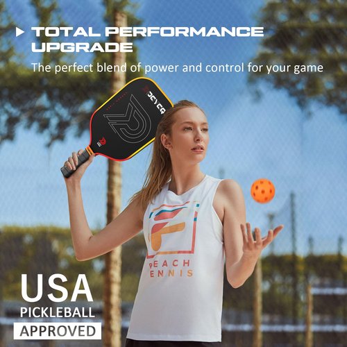 DGYGQ Pickleball Paddles - Professional Carbon Fiber Paddle with Honeycomb Core Pickleball Rackets - Lightweight Precision & Enhanced Shock Absorption for High Spin & Powerful Shots