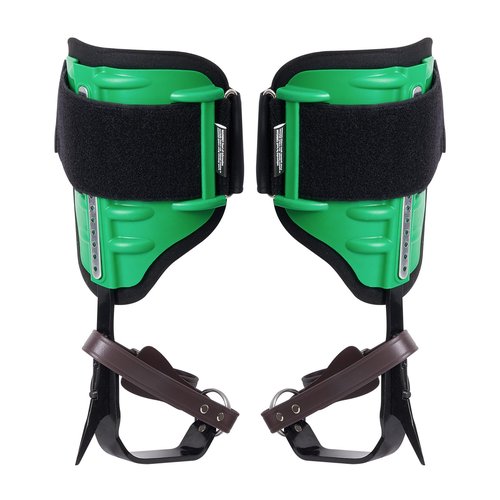 VEVOR Tree Climbing Spikes, 1 Pair Alloy Steel Climbing Spurs, 350lbs Load Capacity Tree Climbing Gear with Straps and Spike Protectors, Arborist Equipment for Climbers, Hunting, Fruit Picking, Green