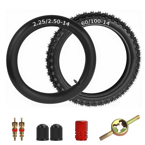 JOYYANGFANG 2.50/2.25 X 14 60/100-14 Front Tire Inner Tube 2.50/2.25-14 Pit Dirt Bike TR-4 Valve