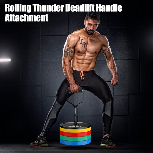 Upgraded D Handle Cable Attachment with Non-Slip Fat Grip, Arm Wrestling Exercise Handle, LAT Pull Down Handle for Weight Workout, Single Arm Deadlift Handle Grips for Finger Wrist Strength Training