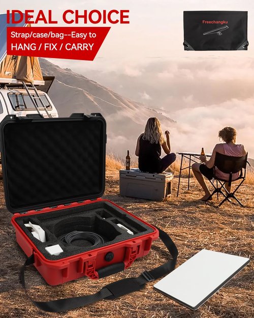 Freechangku For Starlink Mini Case Waterproof Hard Case Starlink Mini Travel Protective Kit,Waterproof Storage Box Carrying Bag Dish Accessories Organizer