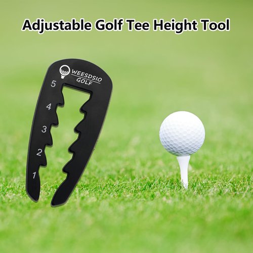Adjustable Golf Tee Height Tool HeightRight Outdoor Golf Training Aid Precision Tee Height Setter for Consistent Swings
