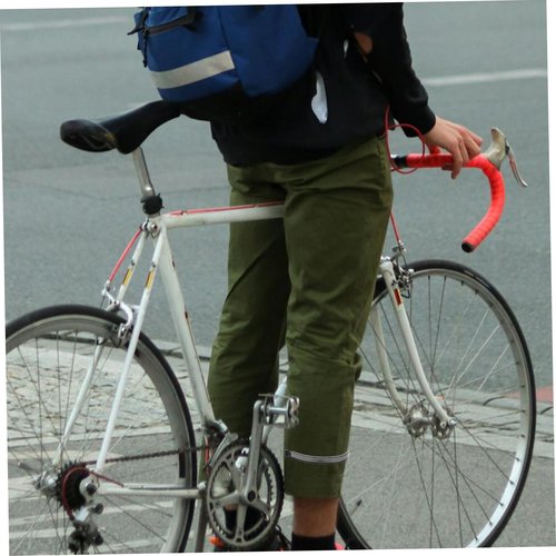 KESYOO Reflective Cycling Pants Clips Leg Band for Bicycle Seats Bike Riding Reflective Straps Cycling Accessory