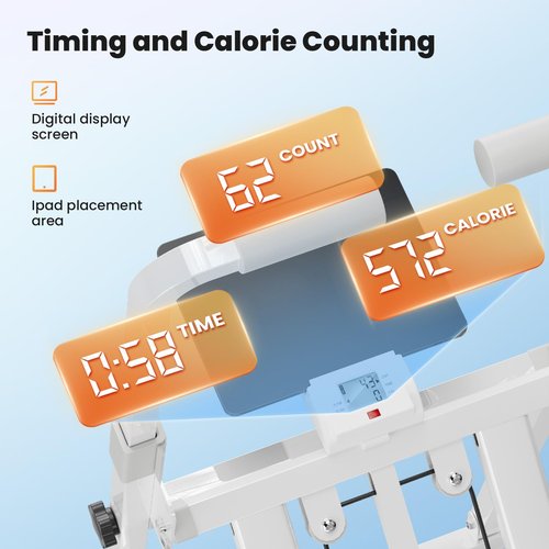 Foldable Stepper Climbing Machine with Step Counter, with Step Counter Stair Stepper for Home Space-Saving Step Machine Foldable Stair Stepper, for at-Home Exercise