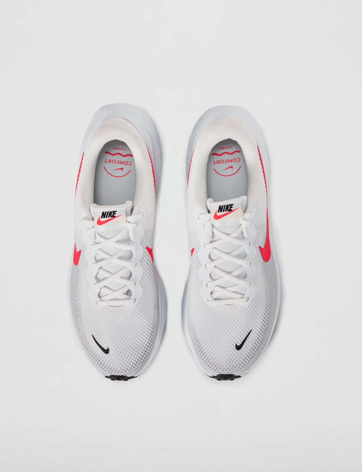 Nike Men's Revolution 8 Road Running Shoes, White/Bright Crimson-Pure Platinum-Black, 13