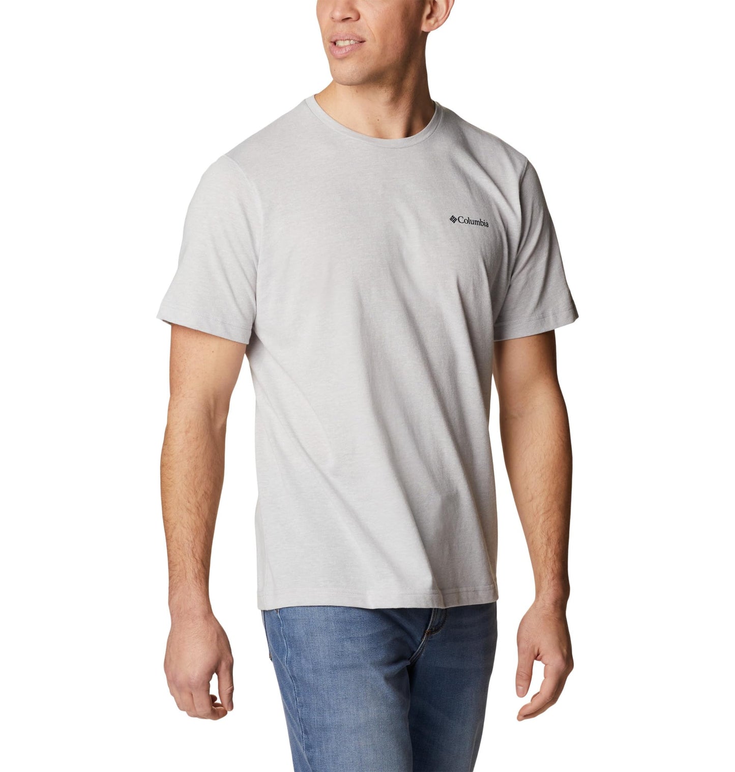 Columbia Mens Thistletown Hills Short Sleeve T-Shirt, Columbia Grey Heather, XX-Large