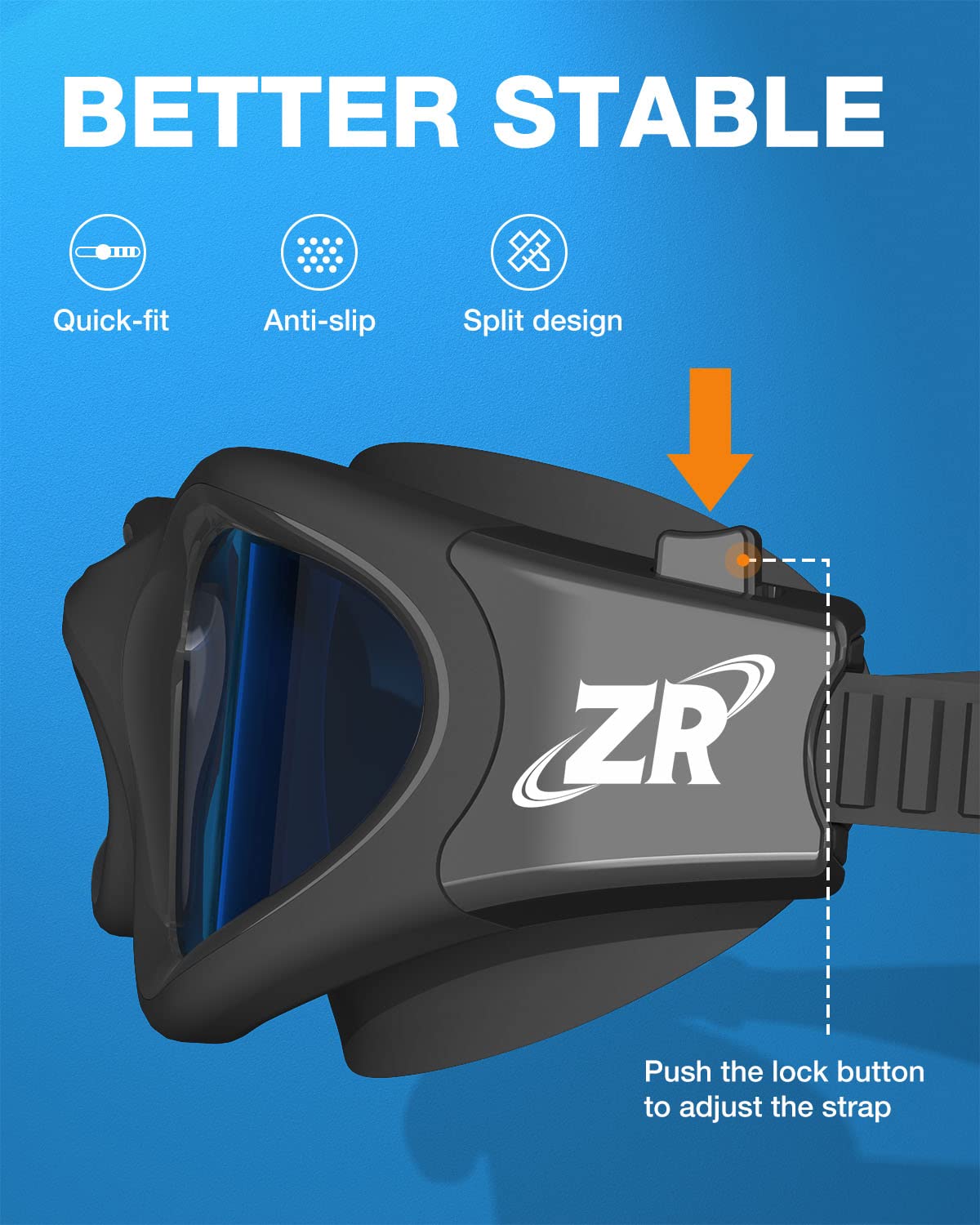ZIONOR Swim Goggles, Upgraded G1 Polarized Swimming Goggles Anti-fog for Adult Men Women A5 (Polarized + Smoke)