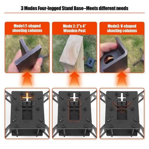 BlancoHabil AR500 Steel Targets for Shooting, Hostage Reactive Steel Shooting Target 3/8" Thick with 3-in-1 Steel Targets Stand