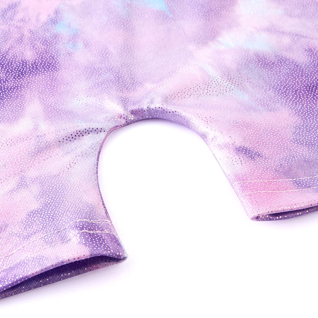 HOZIY Purple Tie Dye Leotards for Girls Gymnastics Size 6-7 Year Old Biketards Bodysuits Kids Leo Tumbling Outfits Child Dance Clothes Clothing Leotardos Para Gimnasia Ninas