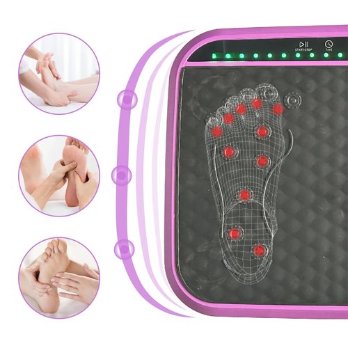 Vibration Plate Exercise Machine, Whole Body Fitness Platform for Lymphatic Drainage, Vibrating Shaker Board with 120 Speed Levels, Weight Loss and Fat Burner Workout Equipment for Women and Men