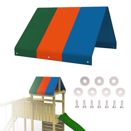 Playset Canopy Replacement,52“ x 94” Playground Canopy,Swing Set Replacement Tarp for Swing Play Set Outdoor,Kids Playground Roof Cover,Outdoor Swingset Shade,Sunshade Snow Proof Tent Cover