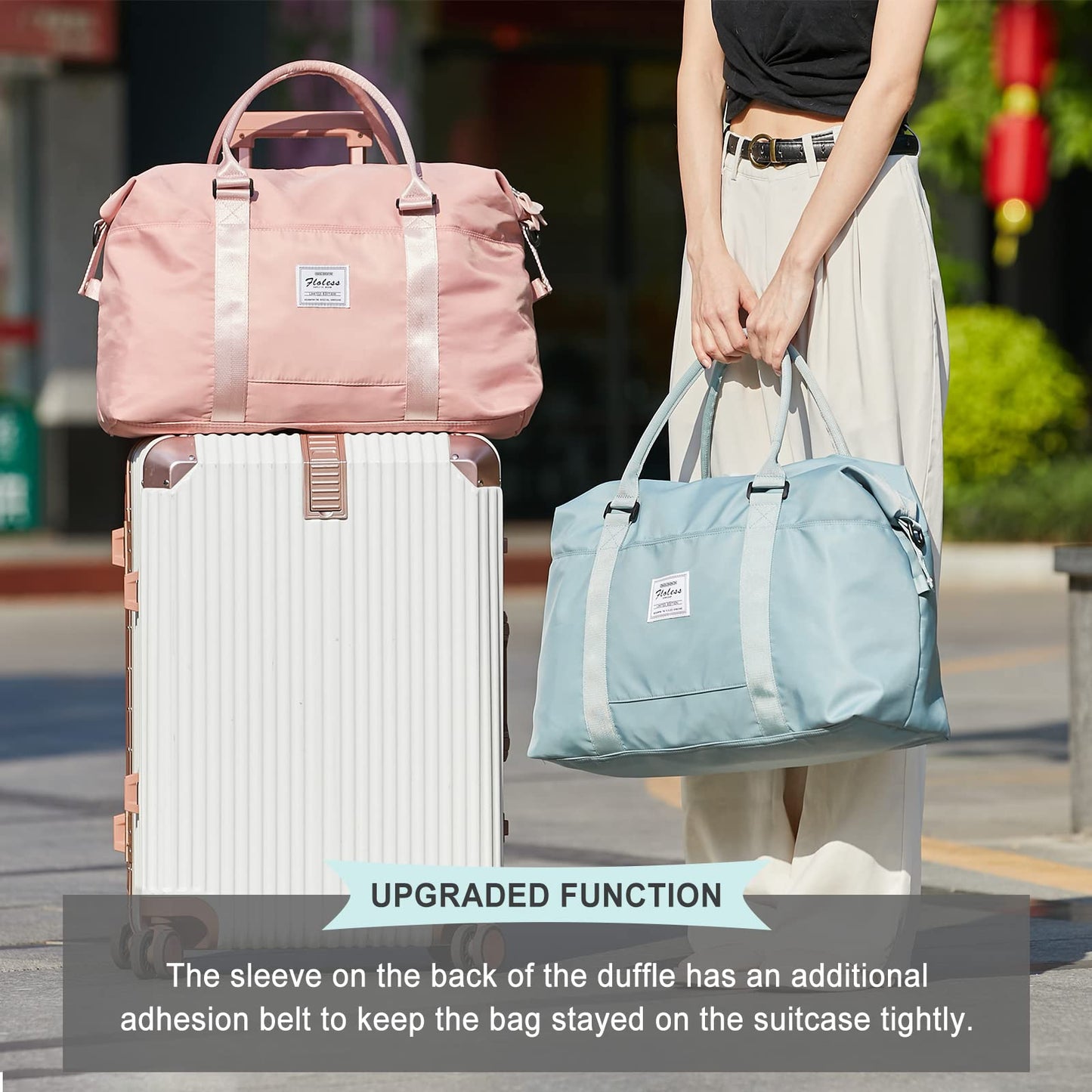 Travel Duffel Bag, Carry On Overnight Weekender Bags for Women