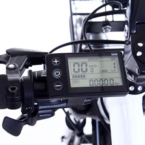 S866 Electric Bicycle LCD Display Meter, 24V 36V 48V Ebike LCD Display Control Panel Wireless Bicycle Speedometer Odometer for Electric Scooter Electric Bike Modification for 22.2mm Handlebars