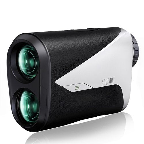 SUNPOW Golf Rangefinder with Slope, 1000 Yards Laser Range Finder for Golfing/Hunting, High Precision 7X Magnification with Flag Pole Locking Vibration, Rechargeable Range Finders