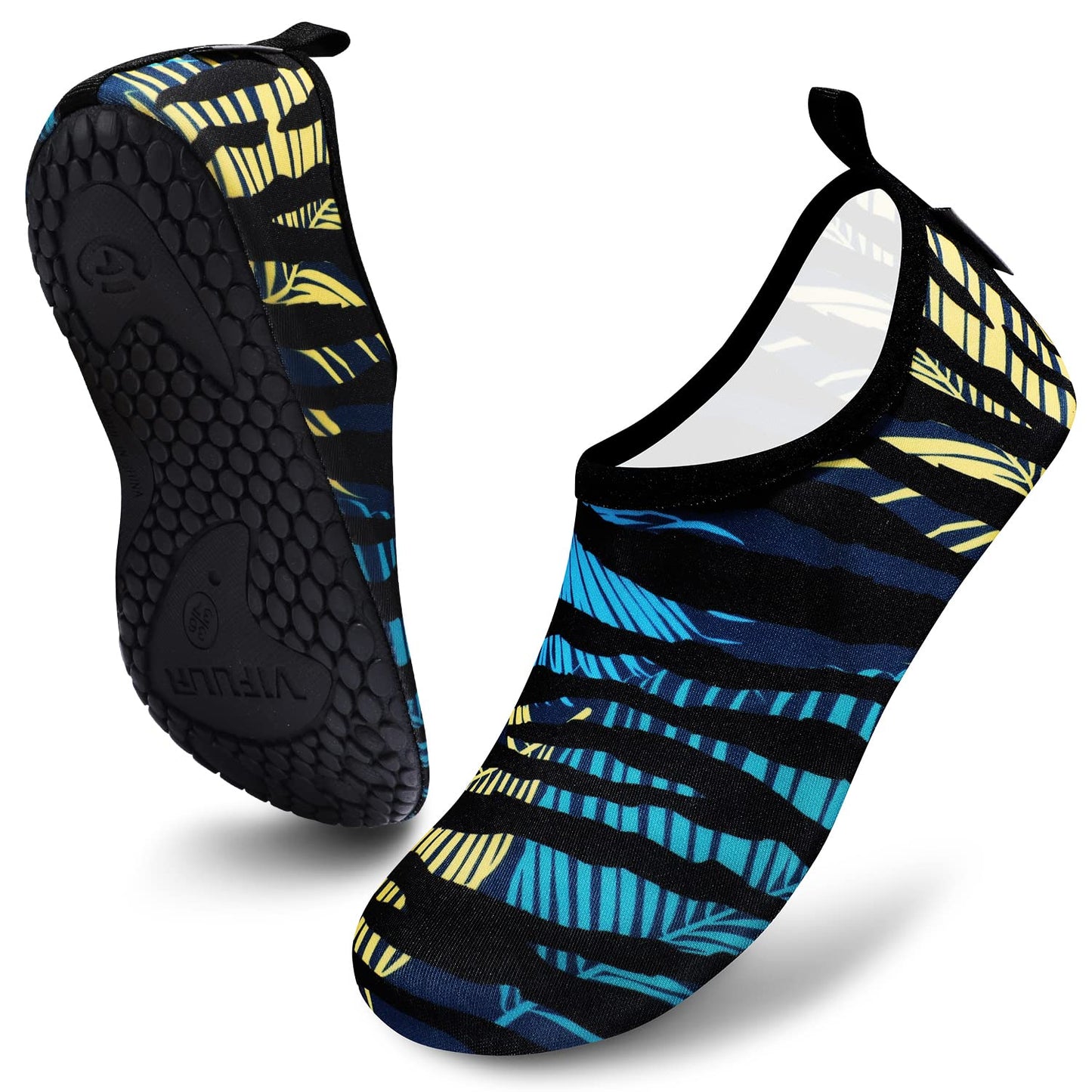 VIFUUR Water Sports Unisex Shoes Looming Blue/Yellow - 7.5-8.5 W US / 6-7 M US (38-39)