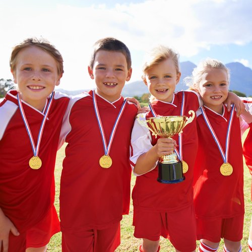 Aysatogc 40 Pcs Gold Medals for Kids, Gold Plastic Winner Award Medals with Ribbon Gymnastics Field Day Awards for Sports, Games, Competition, Students Rewards, Talent Show 1.4 x 1.7 Inches