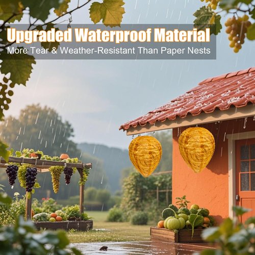 Gardening Waterproof Hanging Nest Decoy Decoration for Patio, Garden, Porch, Deck, Yard - 2 Packs