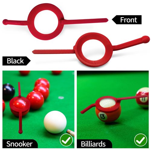 SKAbod Pool Billiards Training Aid, Ball Position Marker with Adjustable Sight Guide, Practice Aiming Guide (1, Other 1)