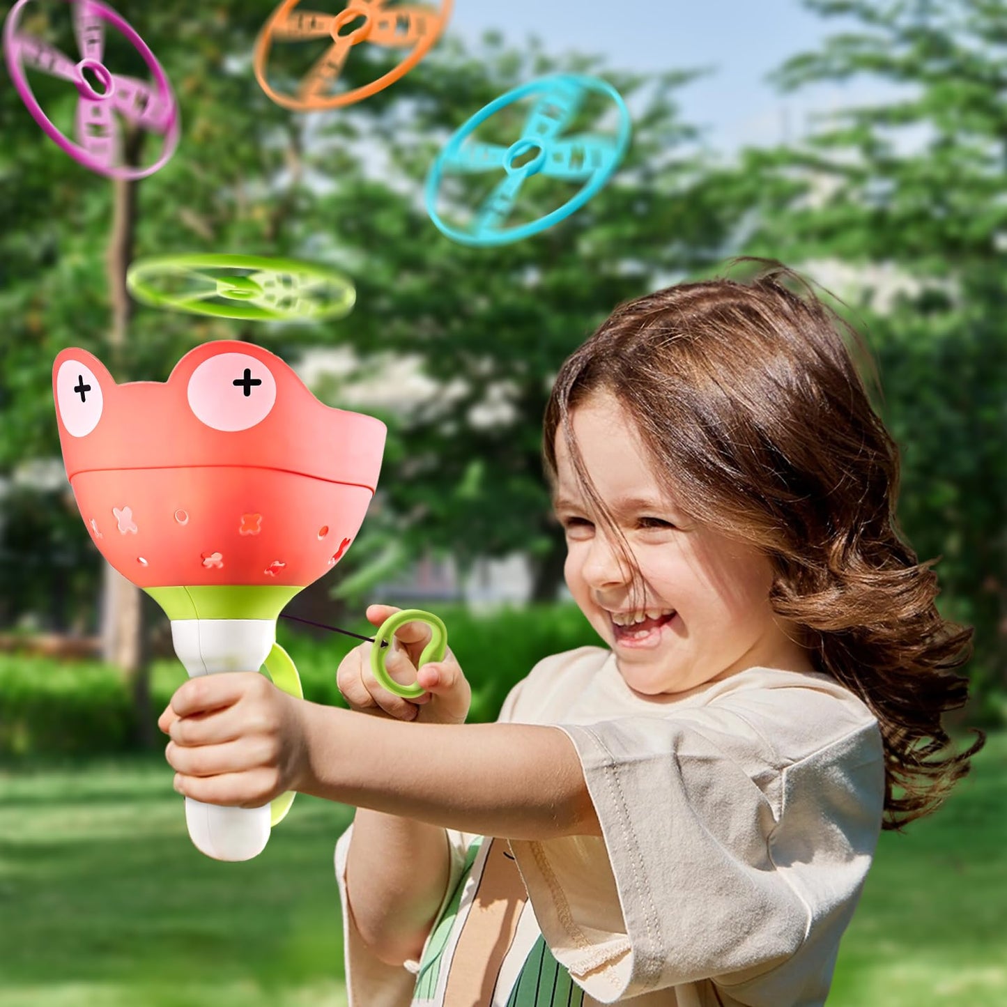 pamexin Outside Toys for Kids Ages 4-8 - Manual Capture Catching Game - Toddler Chasing Toy for Boys & Girls, Ages 3-7 - Outdoor Fun Family Games