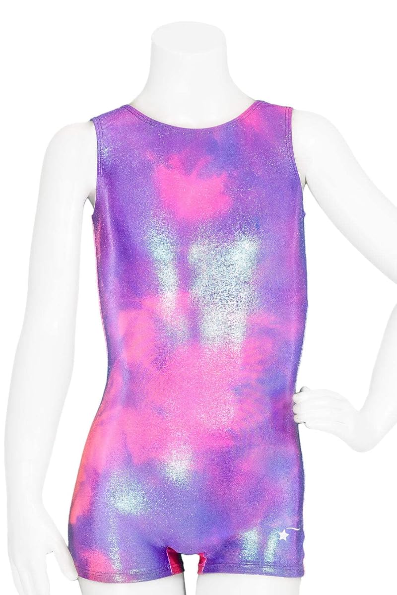 Destira To the Moon+Girls 8 Gymnastics Unitard - Snug Leotard for Dance Cheer