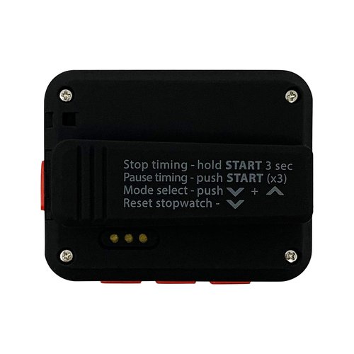 Gymboss Charge Interval Timer and Stopwatch (Black/Red)