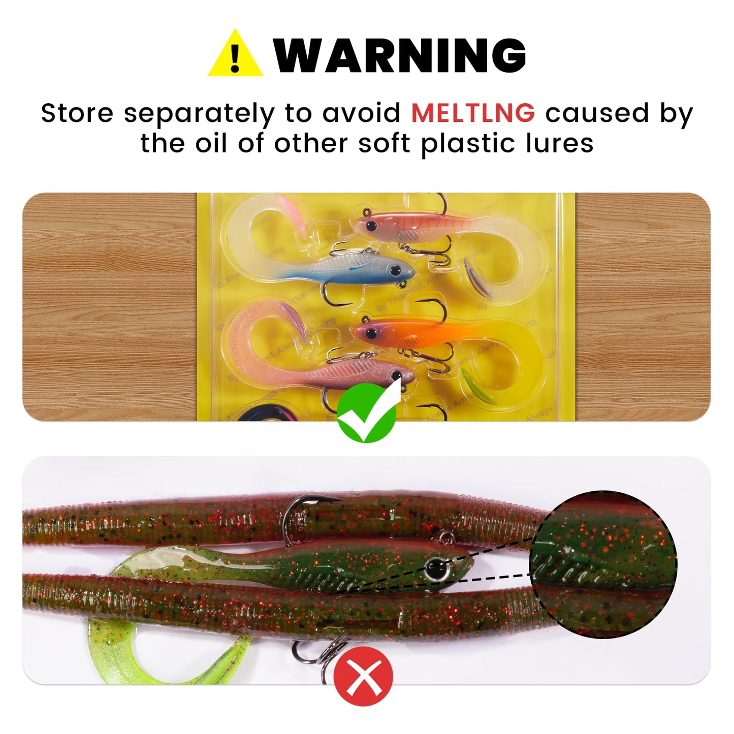 TRUSCEND Duramax Easy Catch TPE Soft Fishing Lures with BKK Hooks, Trembly Sinking and Vibrating Swim for More Bites, Pre-rigged Tear-Resistant Swimbaits for Bass, Trout, Crappie, Freshwater Saltwater
