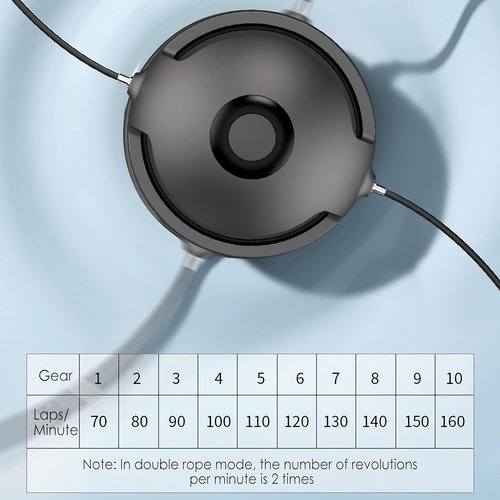 Smart Jump Rope Machine, Electric Music Jump Rope, Smart Counting Rope, 1-10 Speed Levels, Bluetooth Remote Control, Parent-Child Interactive, for Kids 4-12 and Adults