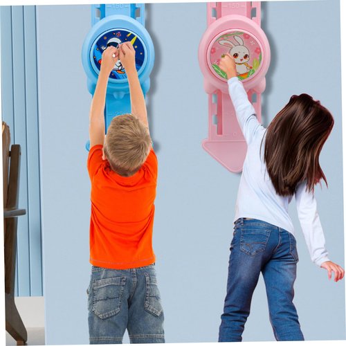 Xweptuy Vertical Jump Tester, Voice Broadcast Vertical Jump Trainer, Plastic Trainer with Adjustable Height Bouncer for Kids Indoor Height Touch Device