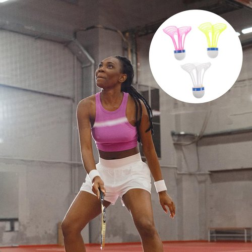 BESPORTBLE 3pcs Windproof Nylon Badminton Shuttlecocks for Indoor and Outdoor Training, Durable and Precise Control