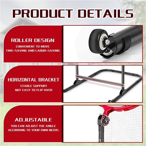 Volleyball Setter Training Equipment Setting Trainer Practice Net,Adjustable Height and Target Netfor Indoor and Outdoor Practice for Serving, Spiking, Setting Training Equipment (red)