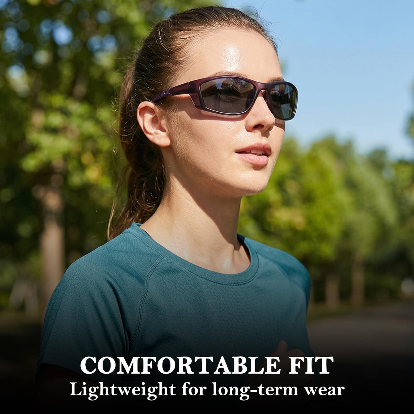 Myiaur Polarized Running Sunglasses for Men Women, UV400 Photochromic Sun Glasses Ideal for Sports Driving Cycling Fishing
