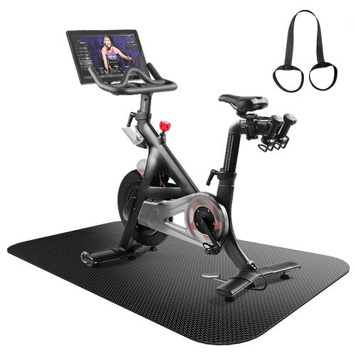 Treadmill Mat,Bike Mat,Stationary Bike Mat,Foldable Treadmill Mat for Hardwood Floors and Carpet.for Exercise Bike,Exercise Equipment Indoor Cycles,Rowing Elliptical (23.6" X 60")