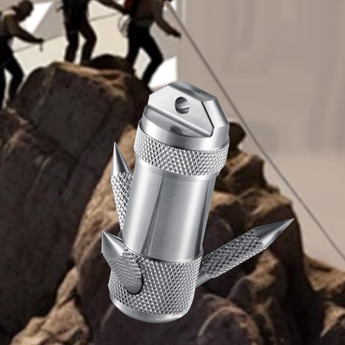 Lljsszr Stainless Steel Grappling Hook Climbing Claw Auxiliary Tool, 3 Claw