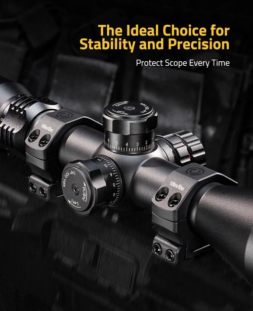 CVLIFE 30mm Scope Rings Mount - 7075 Aluminum Precision Rifle Scope Rings Medium Profile for Picatinny Rails - 2 Pieces