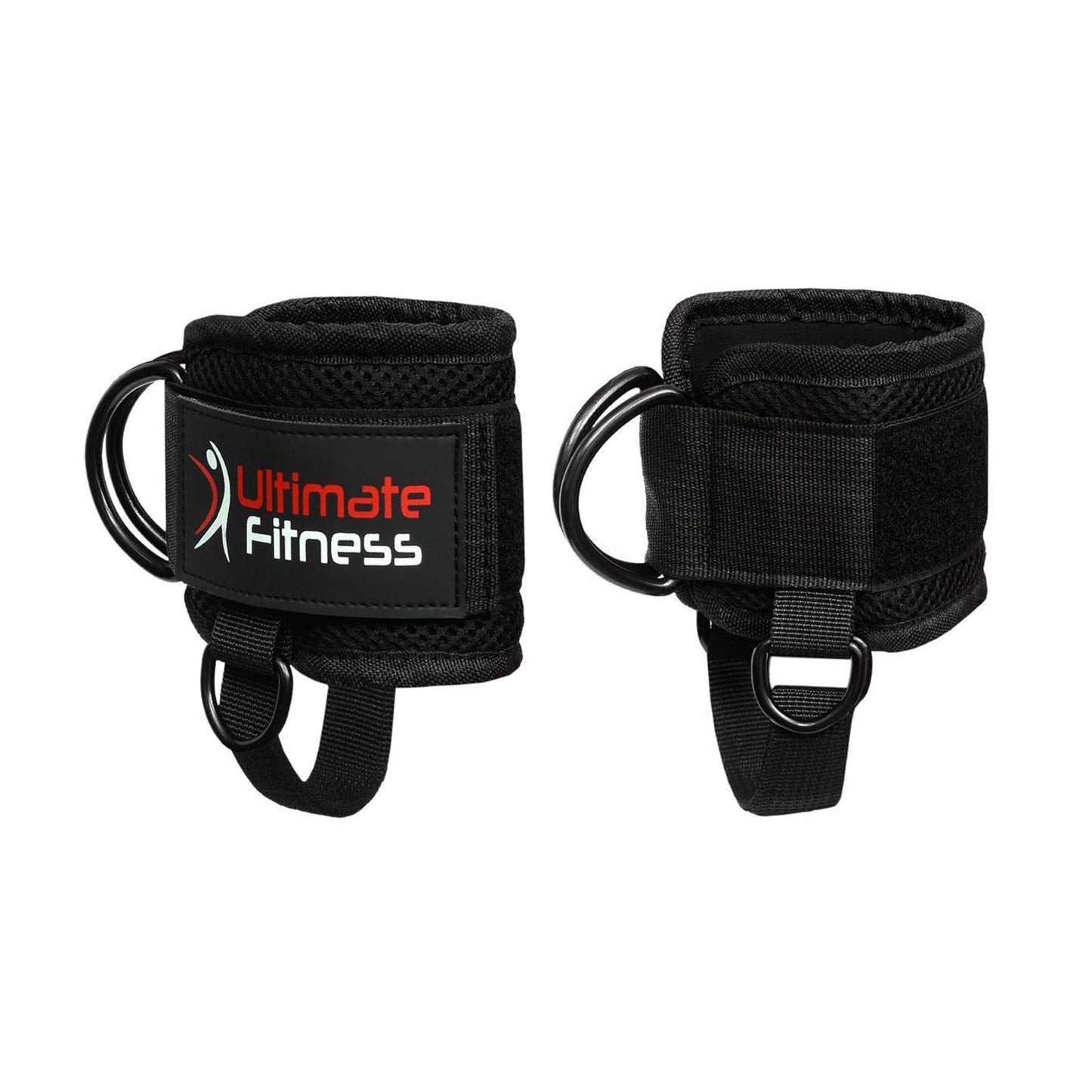 Ultimate Ankle Strap for Cable Machines - Neoprene Padded Ankle Wrist Cuffs D-Ring Glute Kickback Booty Workouts, Leg Extension & Hip Abductors (Single)