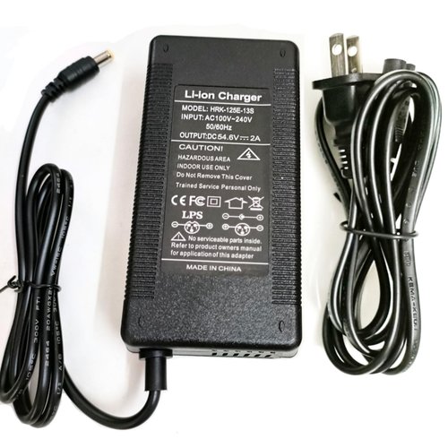 [Verified Fit] 48V Charger (54.6V 2A max) for Rad Power, Himiway Cruiser, Lectric XP, Aventon Pace 500/ Level, Jasion eb7, Hiboy Titan/Titan Pro, Ecotric Seagull, VIVI/Ancheer 48 Volt, Boosted B0ard