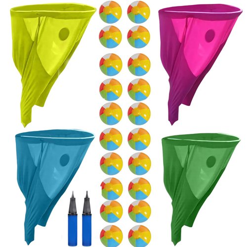 Granny Pants Yard Game - Big Granny Pants Outdoor Games for Adults with Bouncy Balls, Giant Pants Outdoor Recreational Tossing Game, Team Relay Family Reunion Party Field Game Set