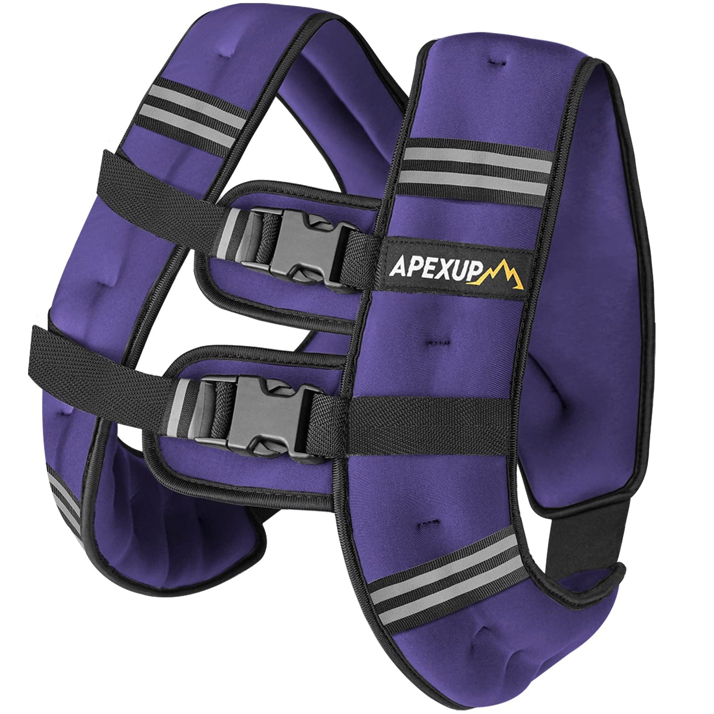 APEXUP 20lbs Weighted Vest Men Women, Weight Vest for Women Workout Equipment for Strength Training Running (Purple)