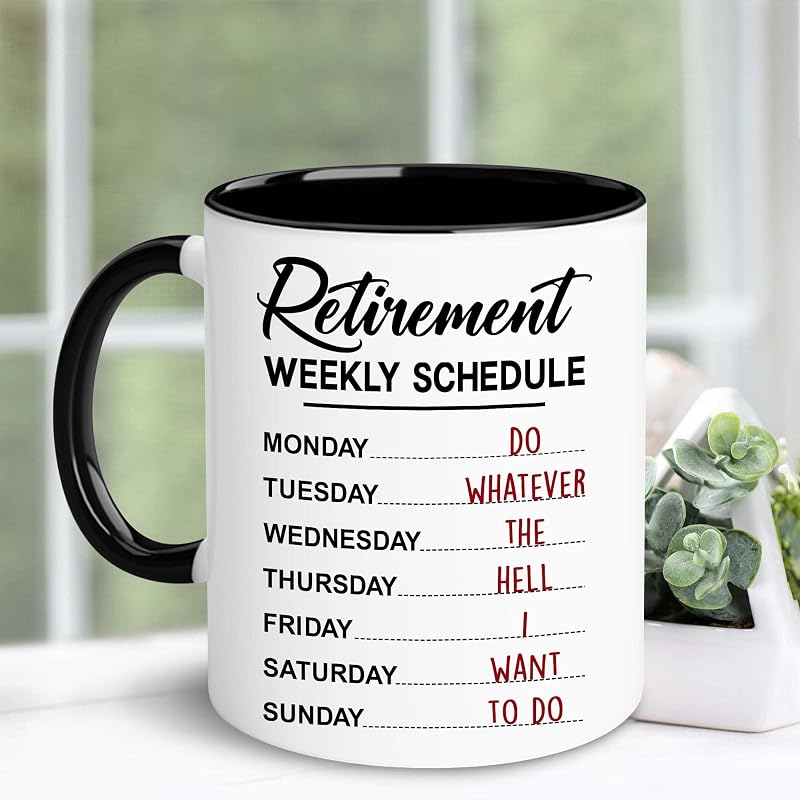 Accent Mug - Retirement Gift for Men and Women | 11 oz Ceramic Coffee Cup