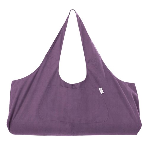 Yogiii Yoga Mat Bag | The ORIGINAL YogiiiTotePRO | Large Yoga Mat Bag or Yoga Mat Carrier with Side Pocket | Yoga Bag Fits Most Size Mats (Imperial Purple)